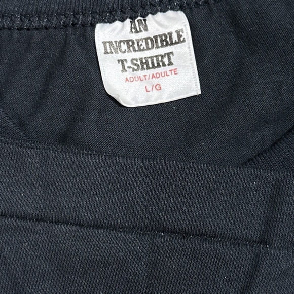 Vintage Black Tee with Red and Yellow Print - Picture 6 of 8